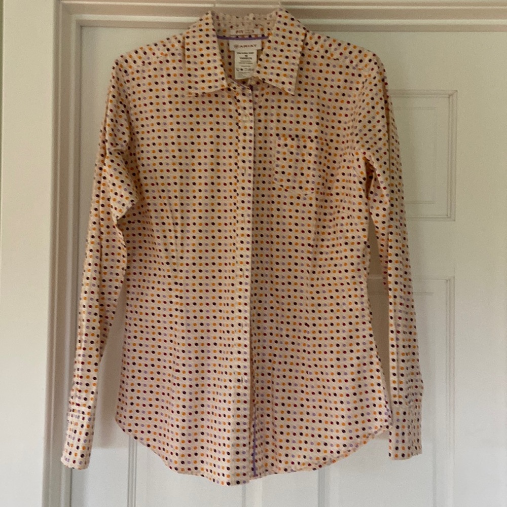 Ladies Ariat Fitted Western Shirt Medium